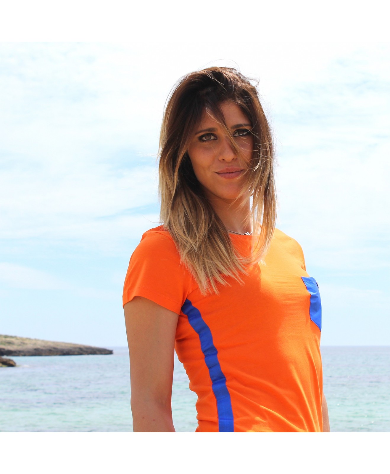 T-shirt Donna - Arancione Taglia XS